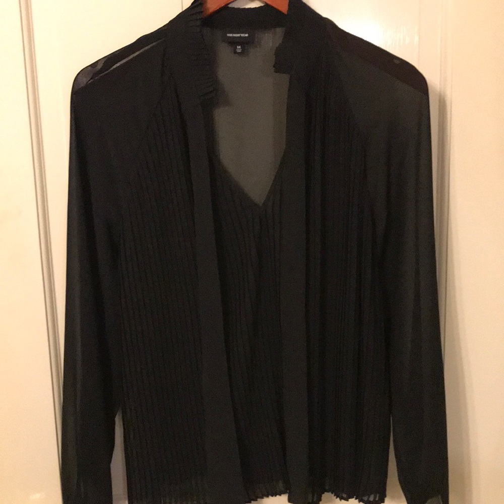 Black long sleeve blouse